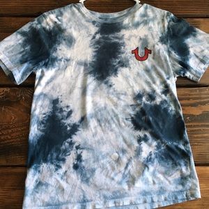 Men’s True Religion blue sea tie die T-shirt